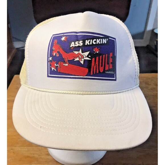 Ass Kickin' Mule Snapback Hat VTG Fireworks Pyrotechnics July 4th Firecracker - Picture 1 of 7